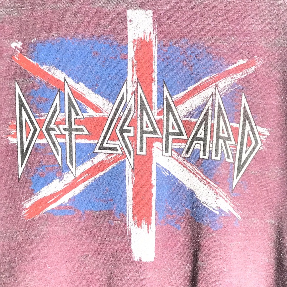 Recycled Karma Purple Def Leppard Sweatshirt - Picture 3 of 6